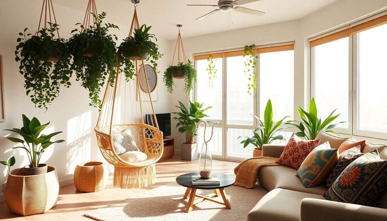 Cap sur le style bohème avec des fauteuils-balançoires