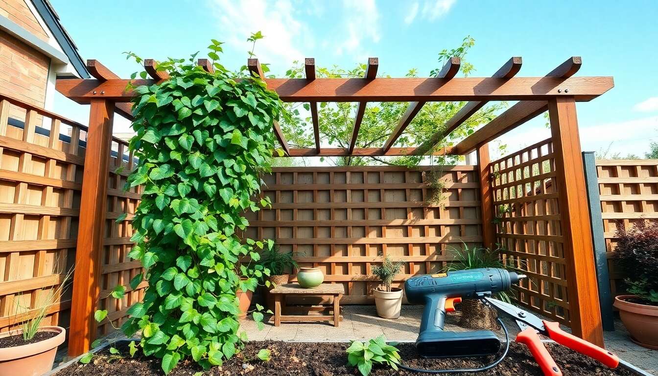 Intégrer des plantes grimpantes à sa pergola : conseils pratiques