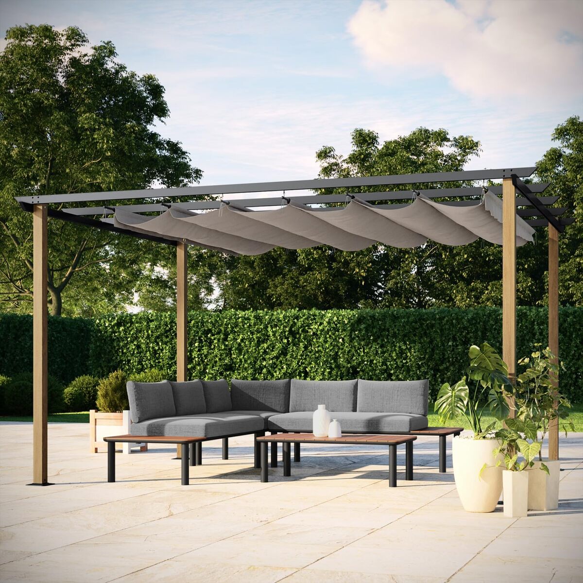 Test de la pergola Avril Paris Hawai : design et protection UV