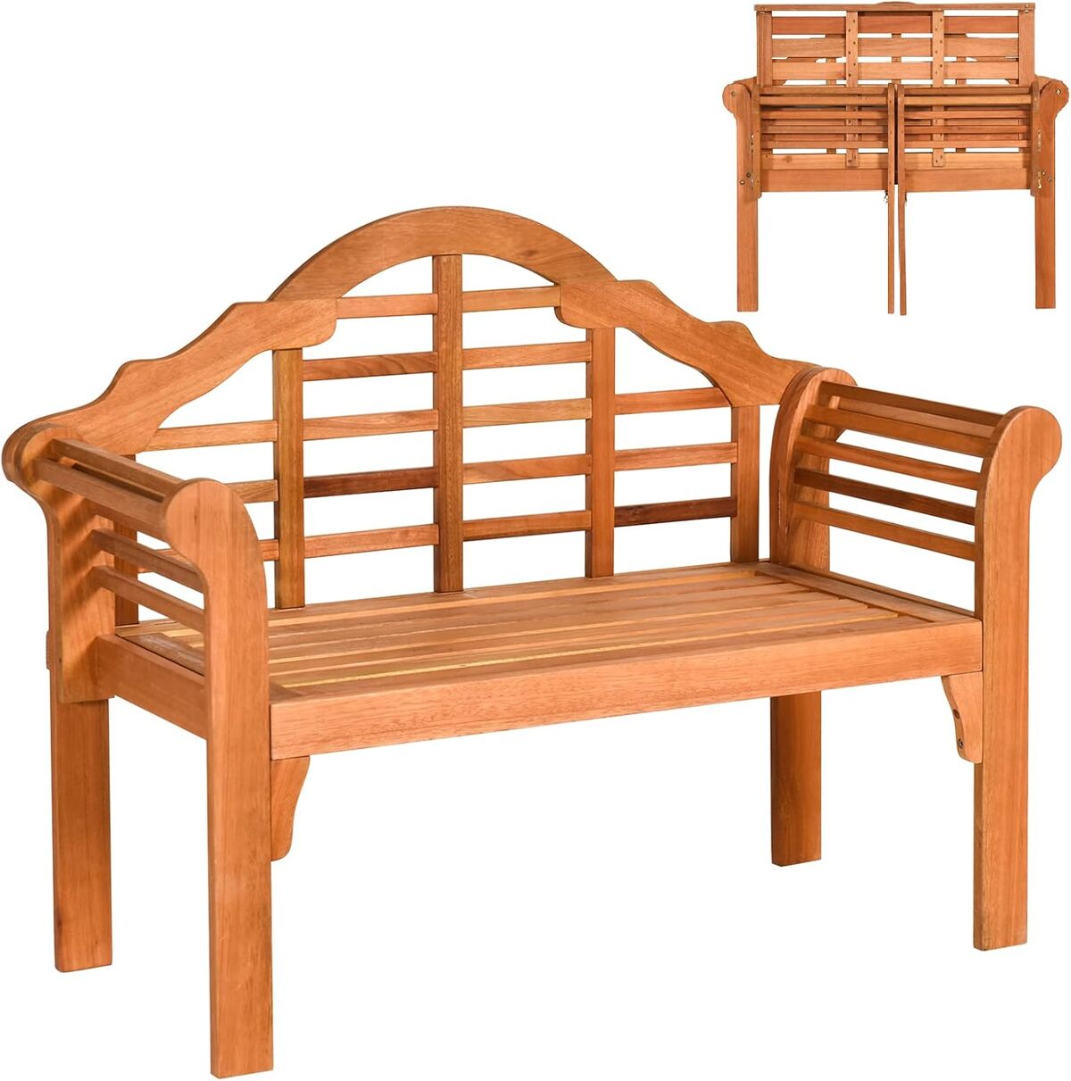 Test du banc de jardin pliable Costway : confort et robustesse en extérieur