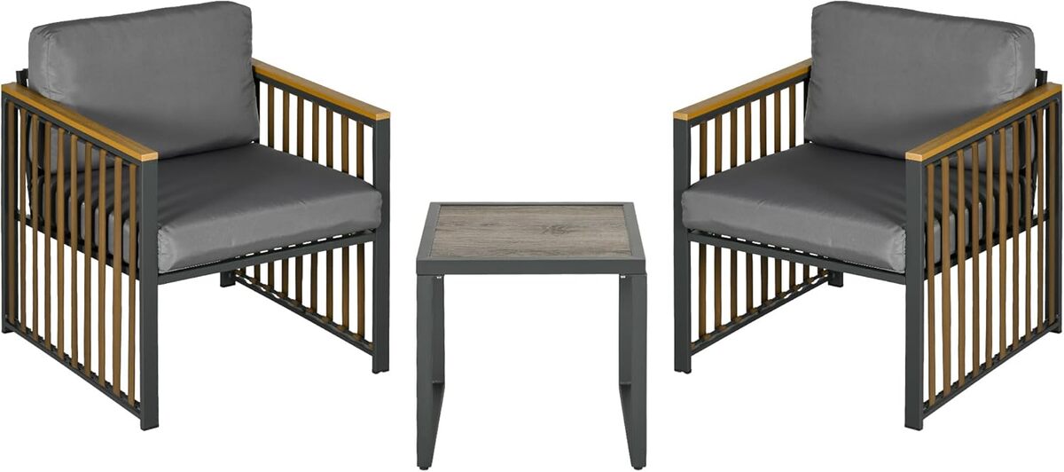 Test : ensemble de meubles de jardin Outsunny 3 pièces