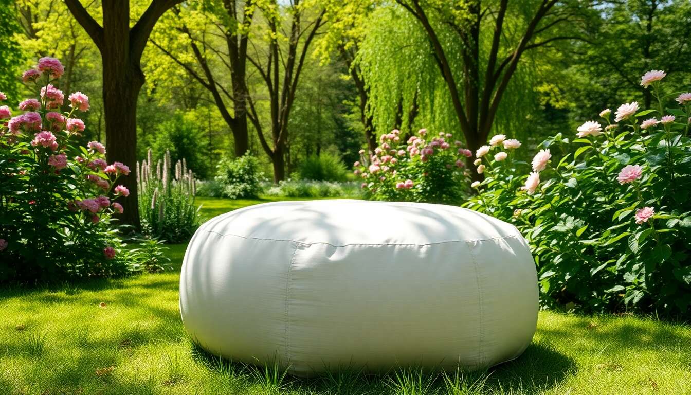 Avantages d'un pouf imperméable pour vos espaces verts