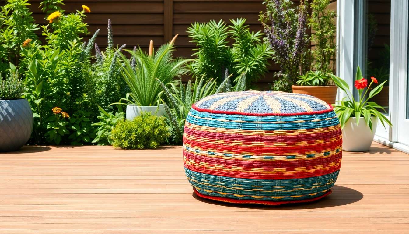 Tendances actuelles des poufs d'ext&eacute;rieur