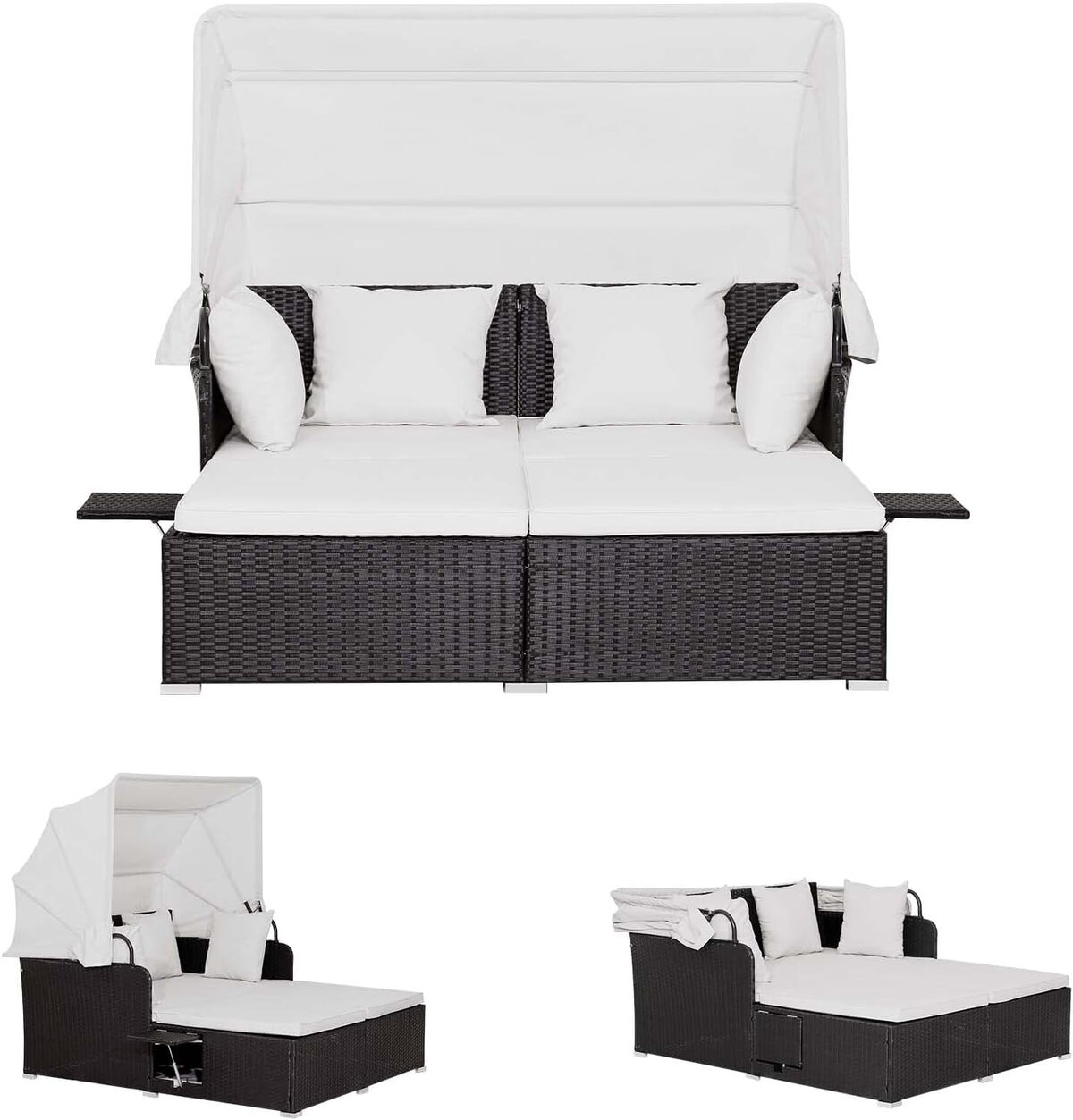 Test : chaise longue Lifezeal 2 places, élégance et confort au jardin