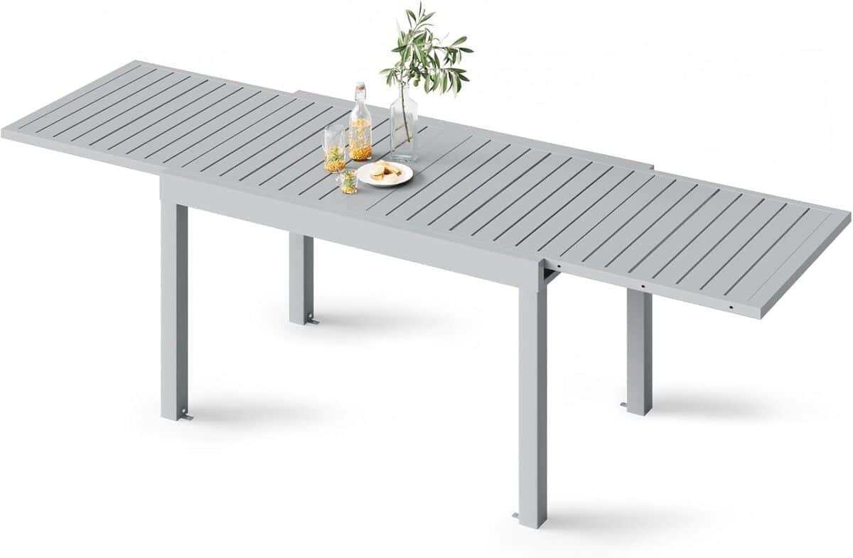 Test de la table extensible Devoko 260 cm pour balcon