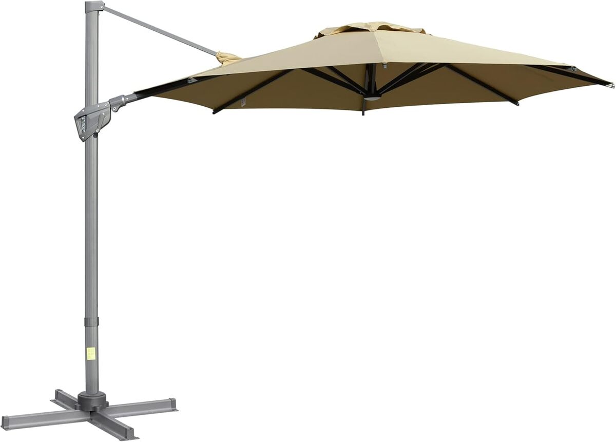 Test du parasol déporté 3 m Outsunny : inclinaison et pivot à 360°