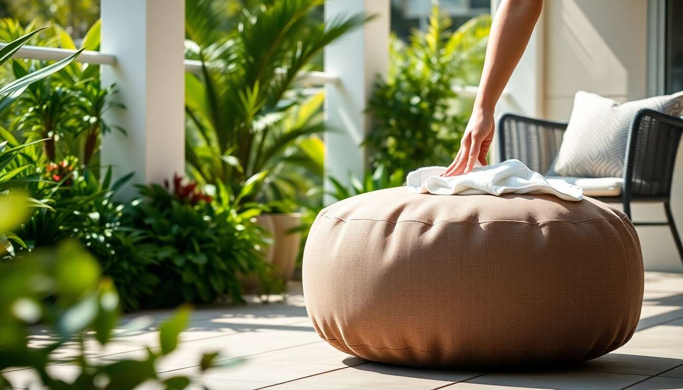 Comment entretenir son pouf d'extérieur facilement