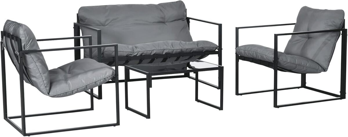 Test du salon de jardin Outsunny 4 pièces : confort et élégance