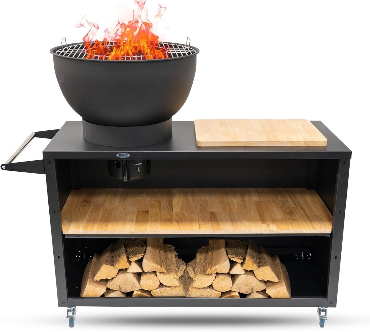 Test : barbecue brasero HEAT Outdoor Living Trolle noir, performance et design