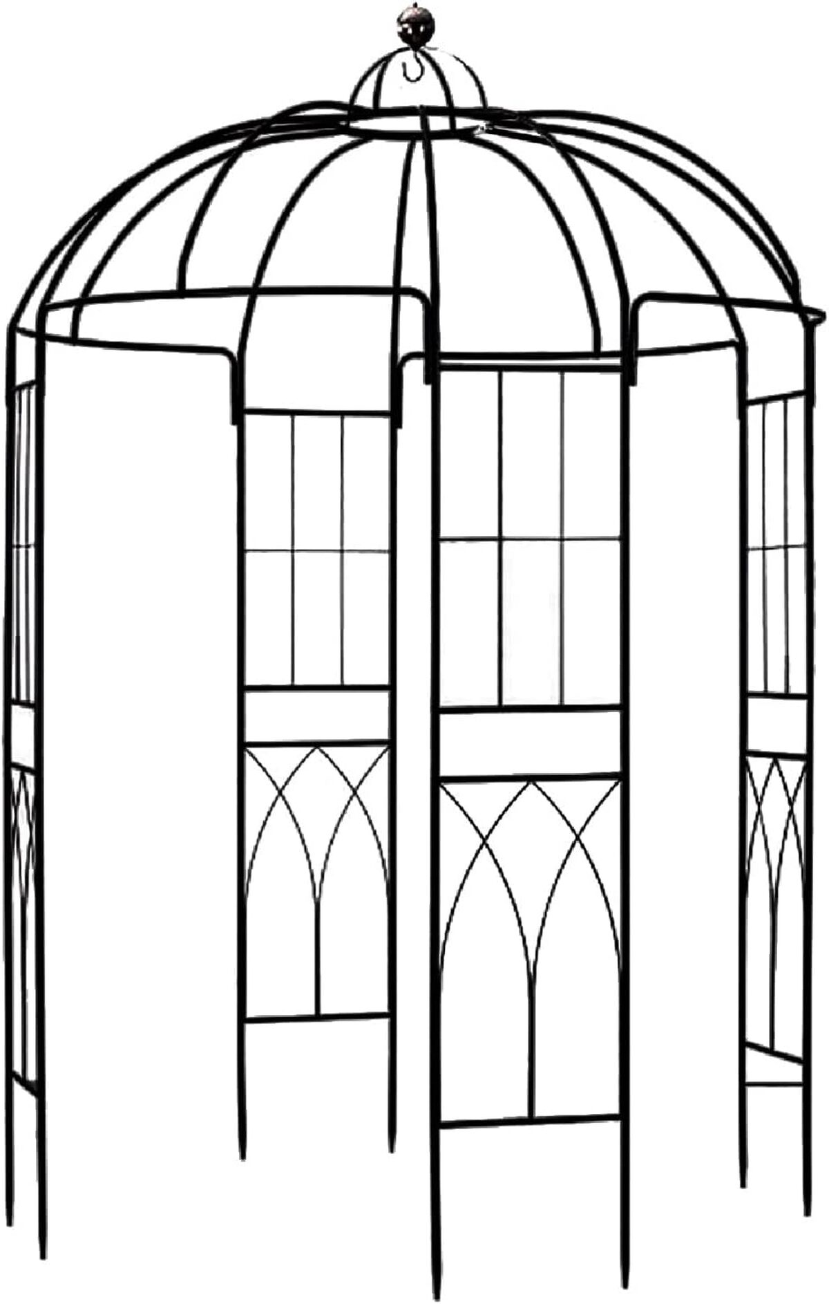 Test de la pergola SCENDOR GARDEN en métal noir