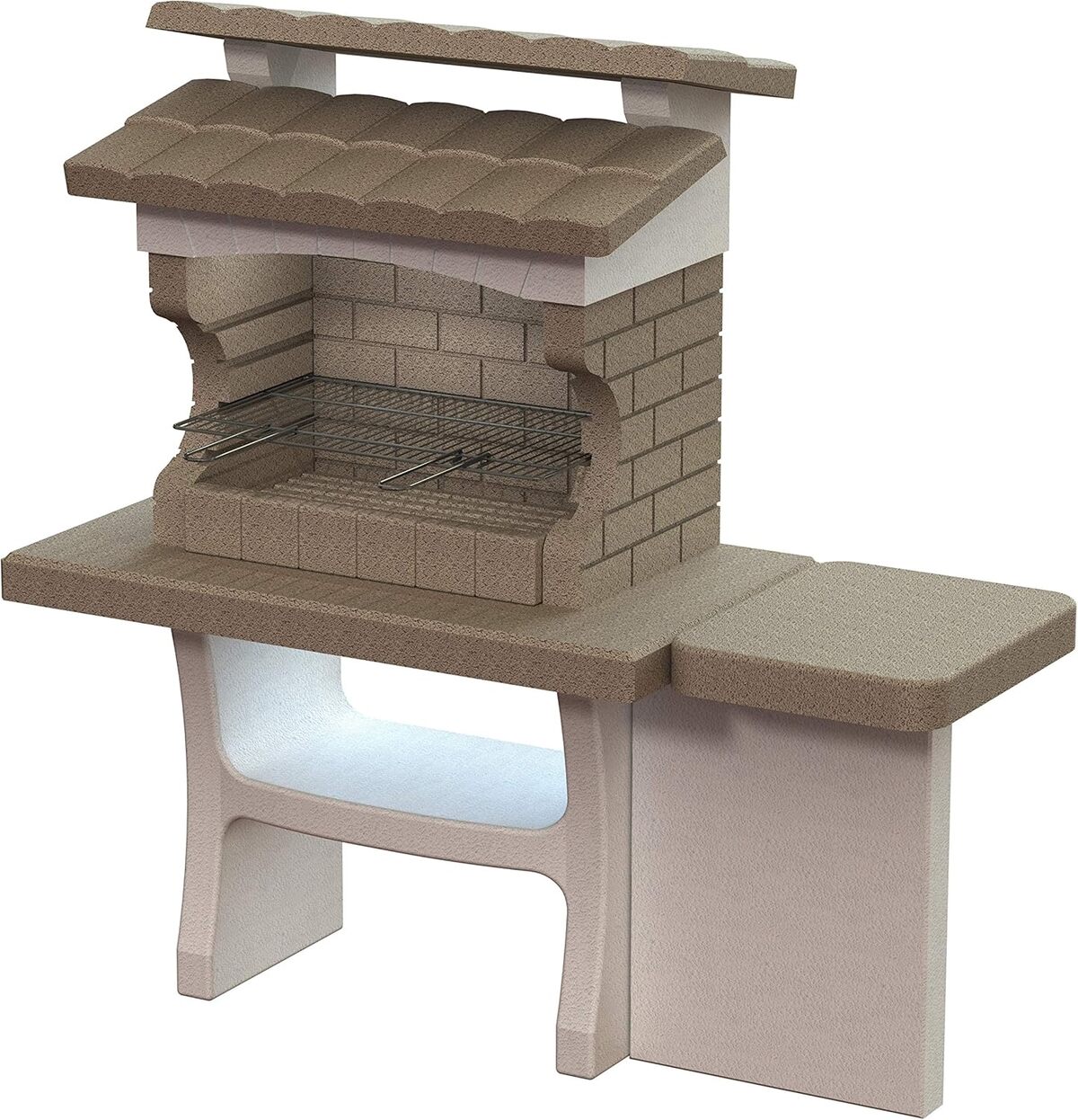 Test du barbecue Sarom Louxor : pierre reconstruite et praticité