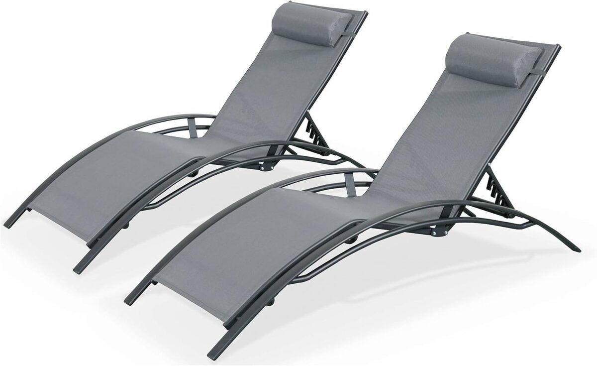 Test du duo de bains de soleil Louisa Anthracite d'Alice's Garden