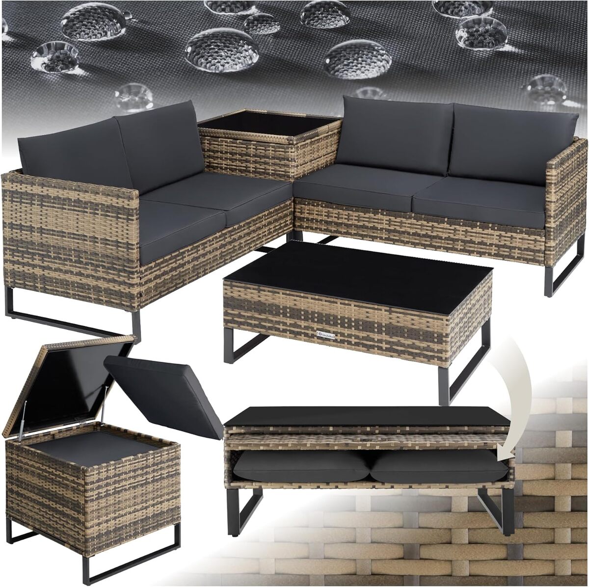 Test du salon de jardin TecTake : confort et style en extérieur