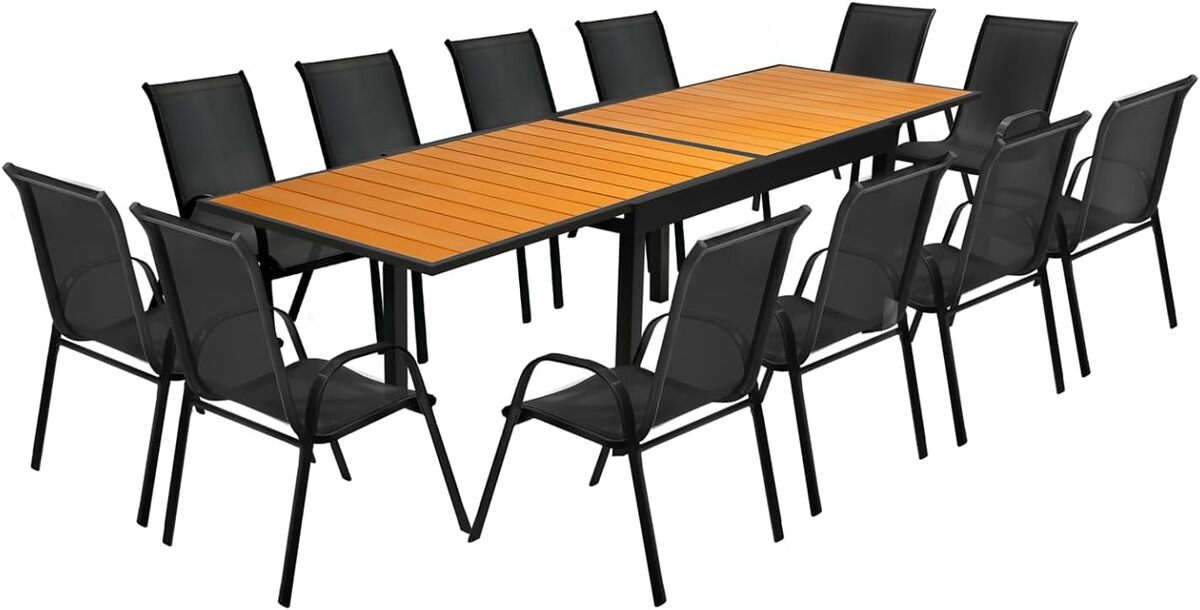 Test : salon de jardin IDMarket extensible et élégant