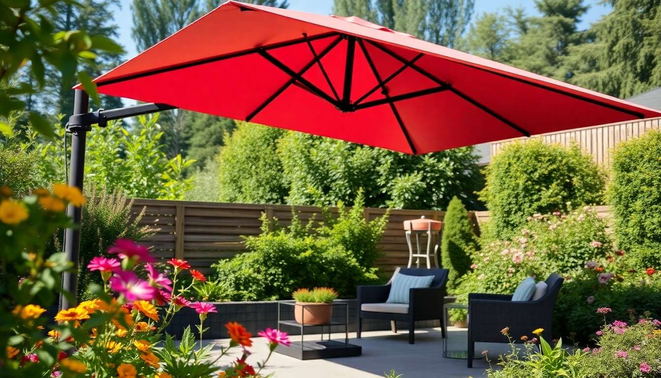 Les avantages d'un parasol déporté Les avantages d'un parasol déporté