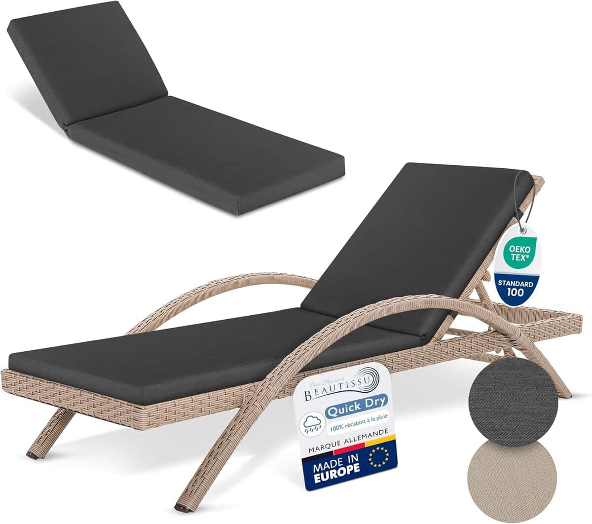 Avis sur le coussin bain de soleil Beautissu : confort et résistance