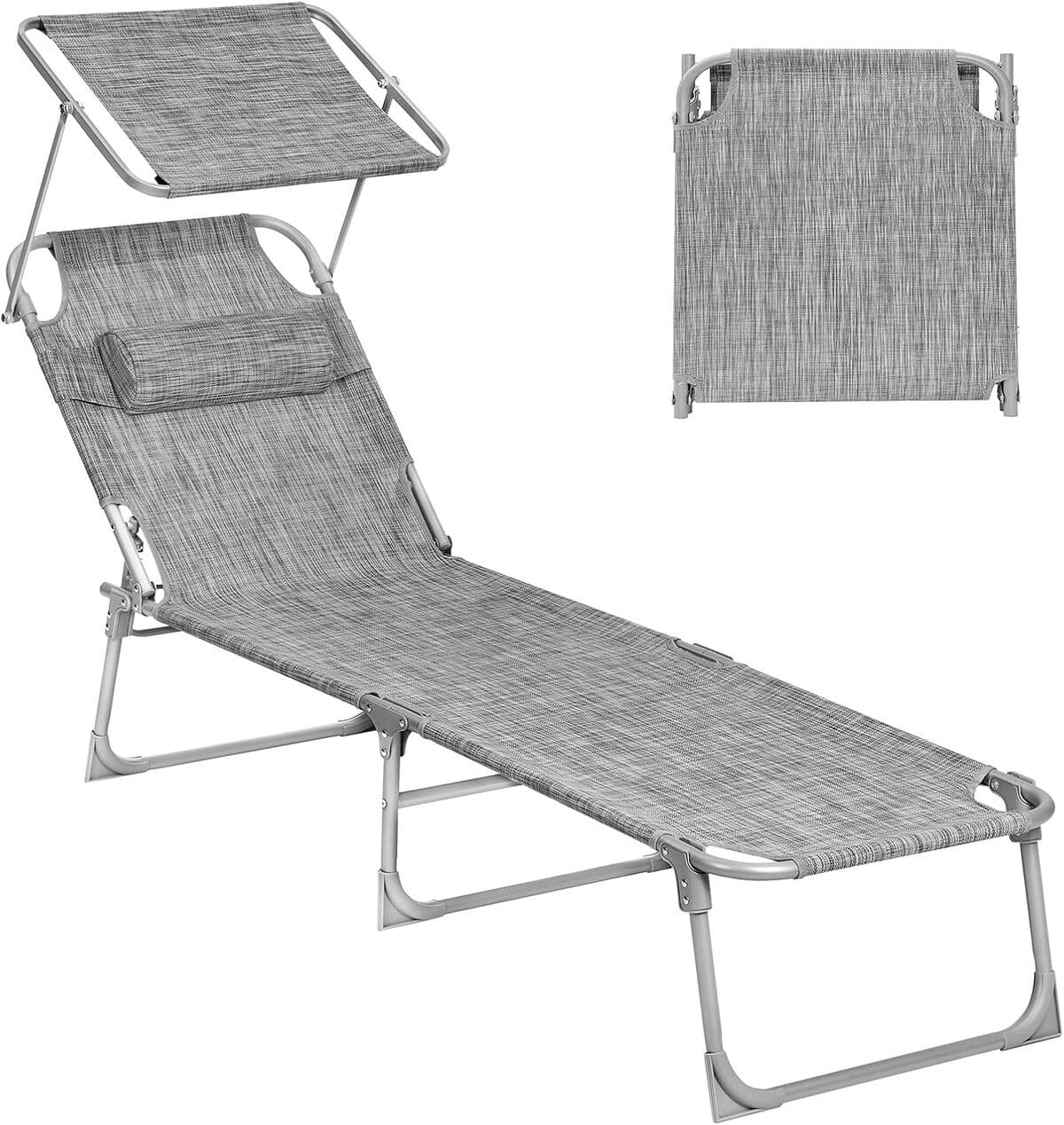 Test chaise longue pliante SONGMICS GCB19UM : confort et praticité