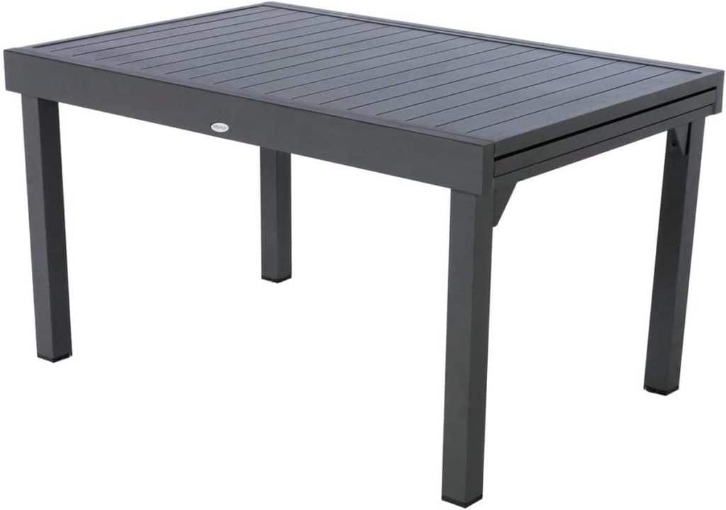 Test de la table extensible Piazza d'Hespéride : 10 places en aluminium antirouille