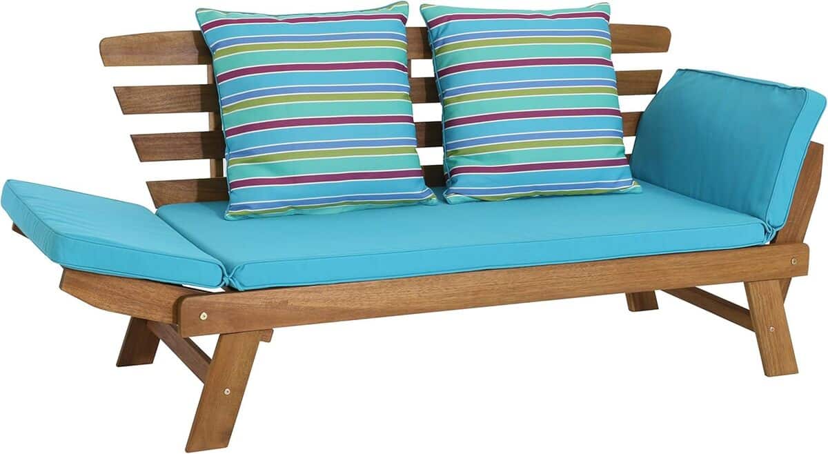 Test du banc en bois Borkum de Greemotion