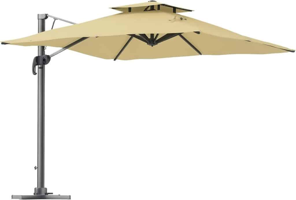 Test du parasol déporté Outsunny 3 m : fonctionnalité et design au rendez-vous