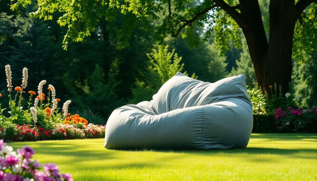 Poufs XXL : confort et relaxation dans le jardin