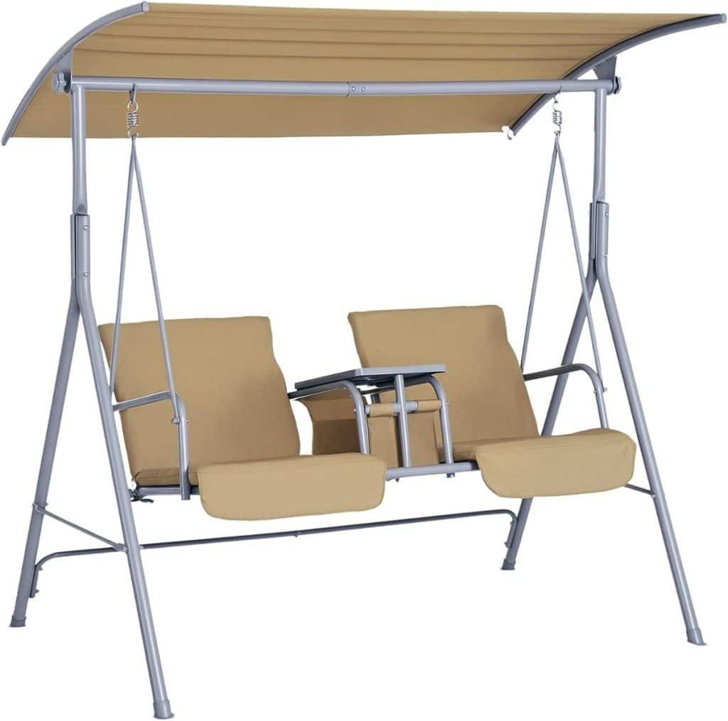 Test de la balancelle Outsunny : confort et design jardin 2 places