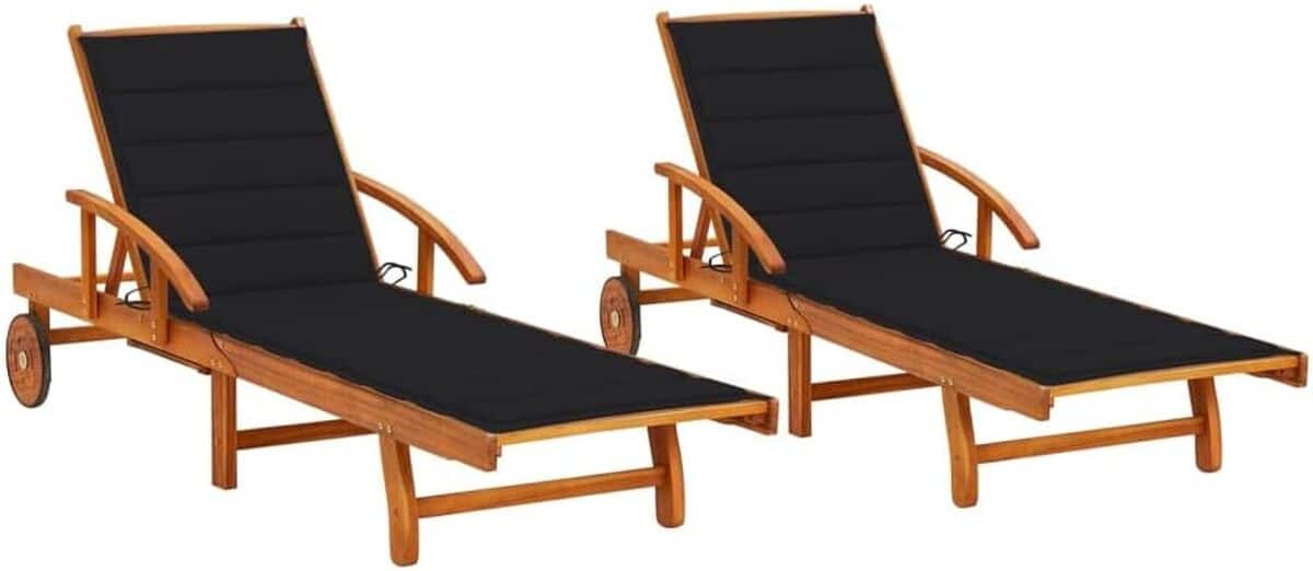 Test des chaises longues vidaXL : confort et style en duo