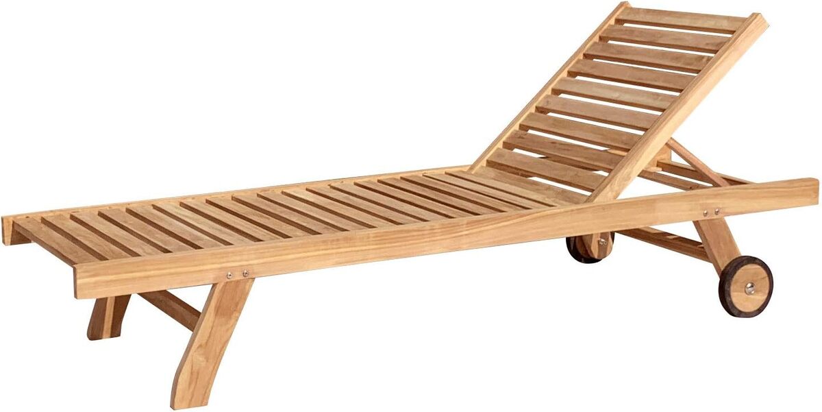 Test du bain de soleil en teck Lombok par Happy Garden