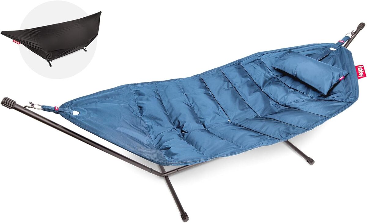 Test du hamac Headdemock Deluxe de Fatboy (bleu jean)