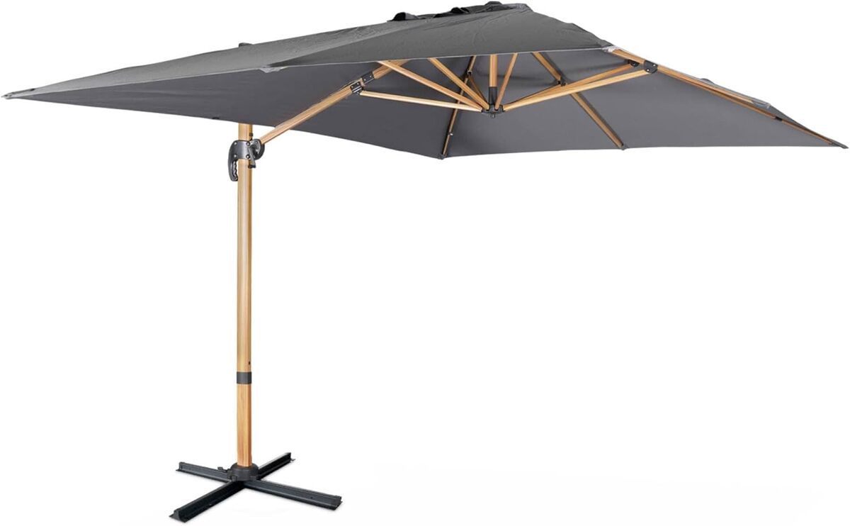 Test du parasol déporté Alice's Garden Wimereux : inclinaison et rotation à 360°