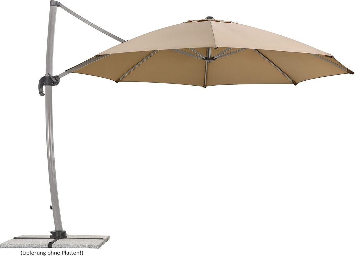 Test du parasol Schneider Rhodos Rondo Ø 350 cm sable