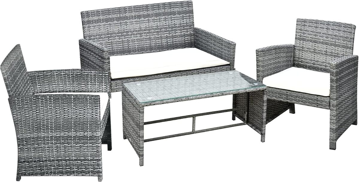 Test : ensemble salon de jardin Outsunny 4 places