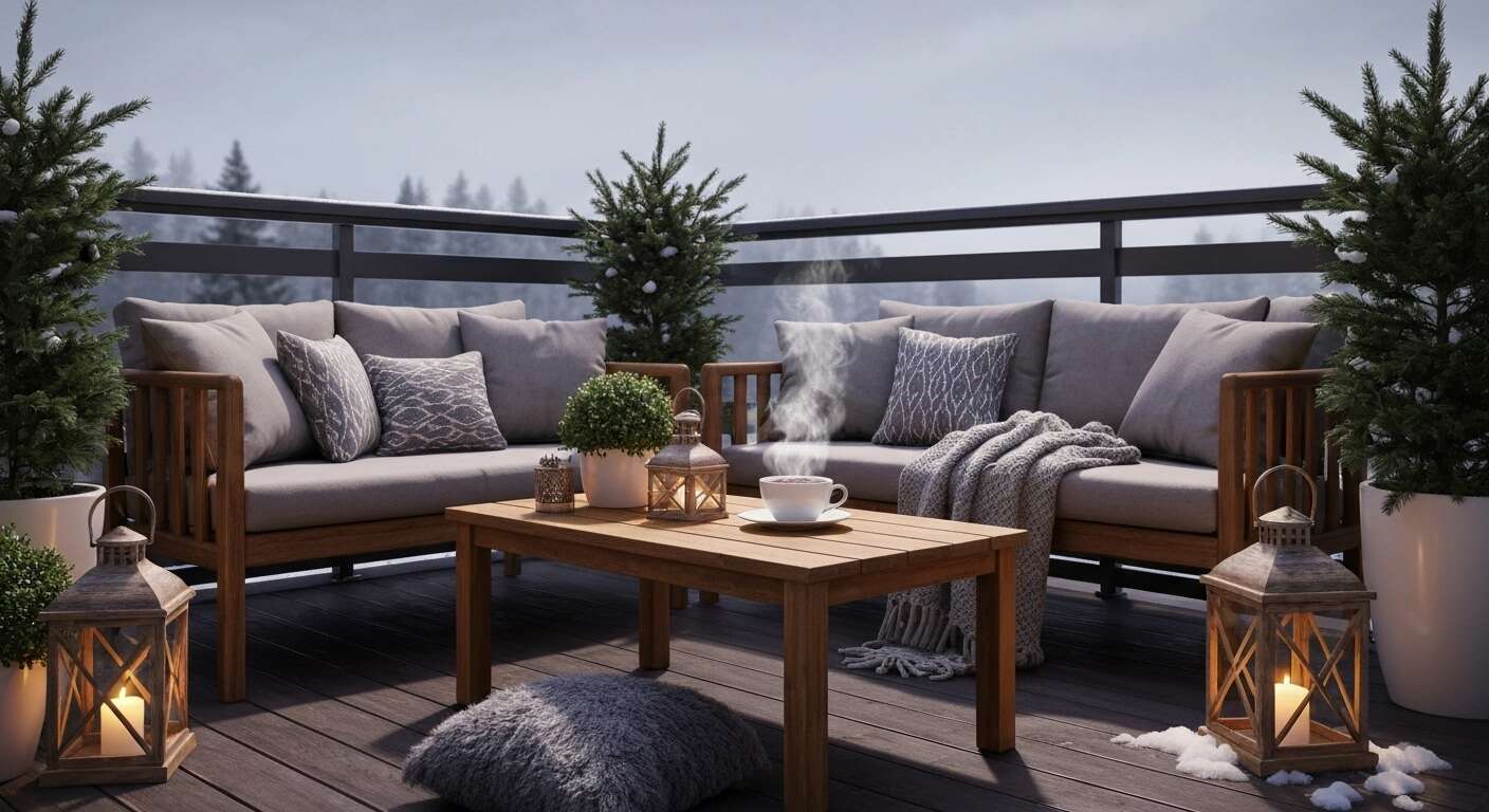 Comment décorer sa terrasse en hiver ?
