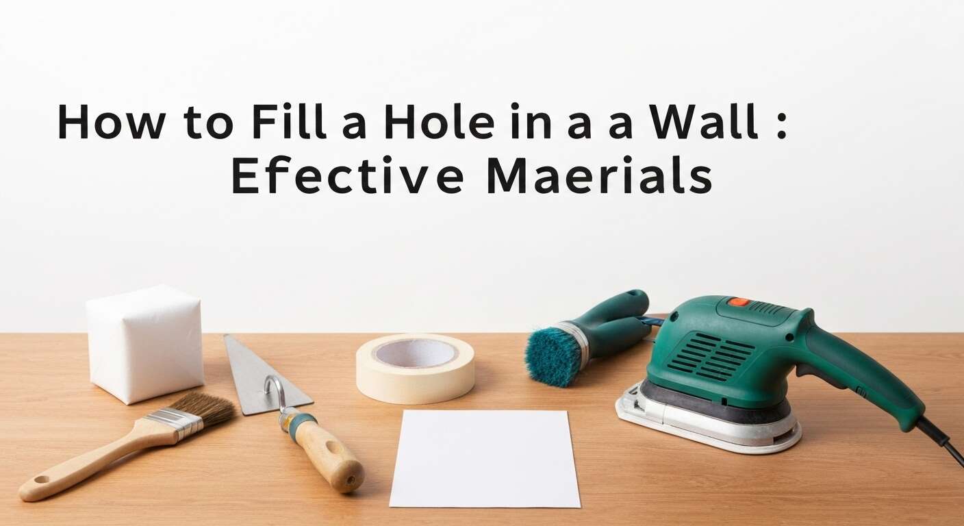 Comment reboucher un trou dans un mur : matériaux efficaces