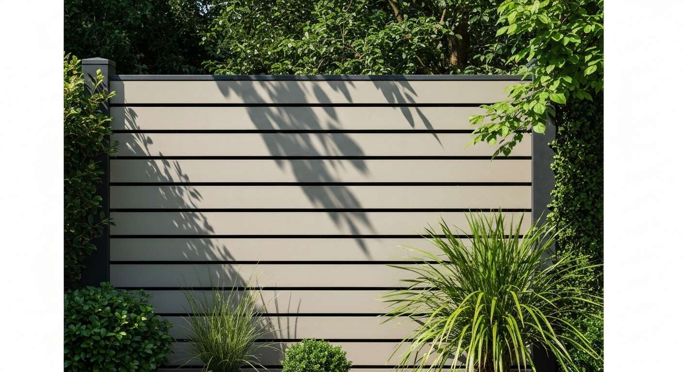 Créez de l'intimité avec une clôture de jardin moderne