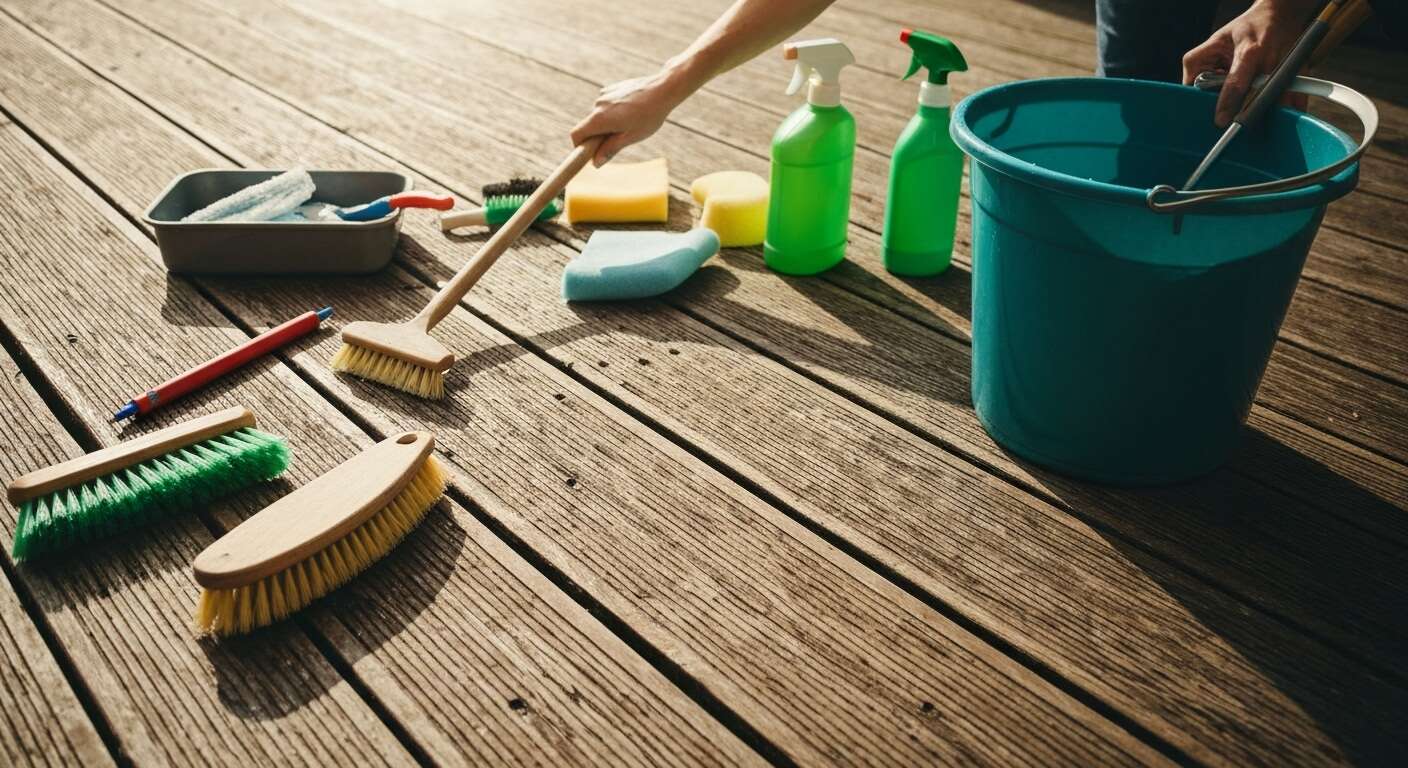 Comment nettoyer une tache sur une terrasse en bois ?