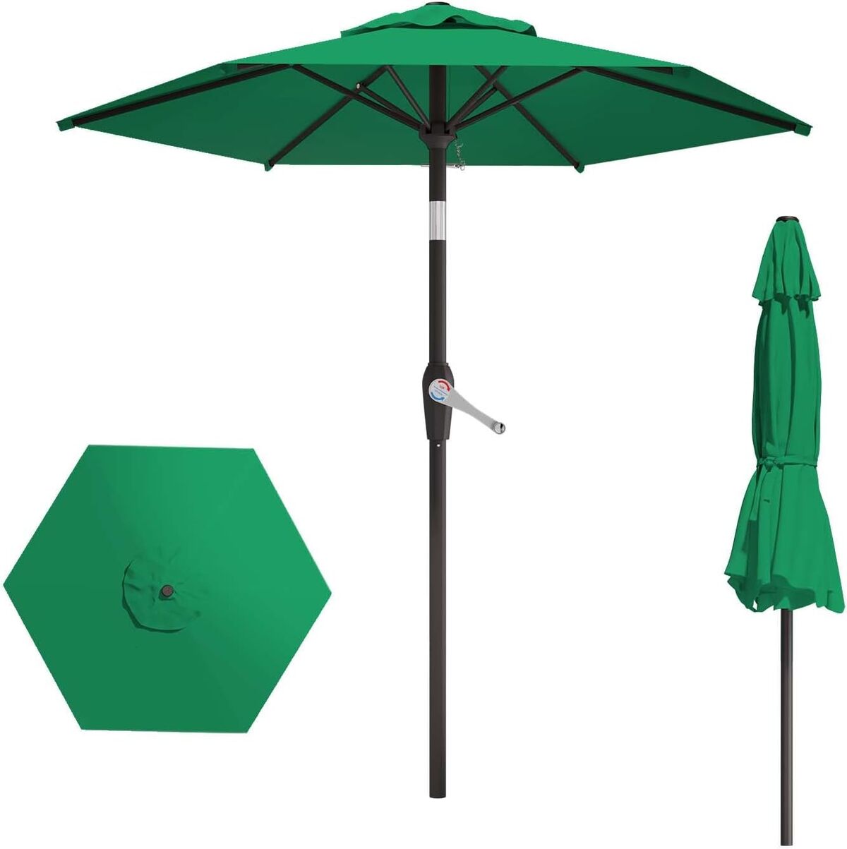 Parasol Carré Schneider Rhodos 300x300 Cm - Toile Polyester Déperlant, Structure Aluminium/acier - Rotatif 360°, Inclinable - Naturel