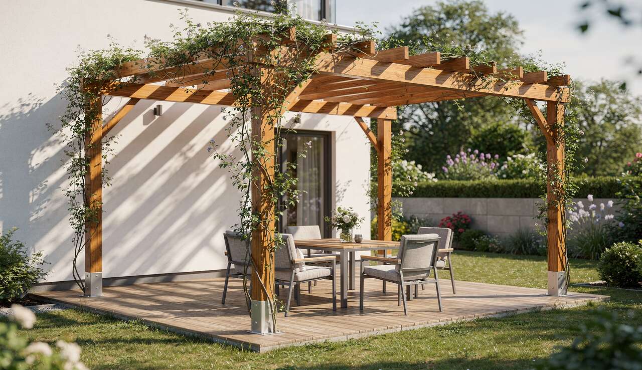 Aménagement extérieur : choisir une pergola adossée