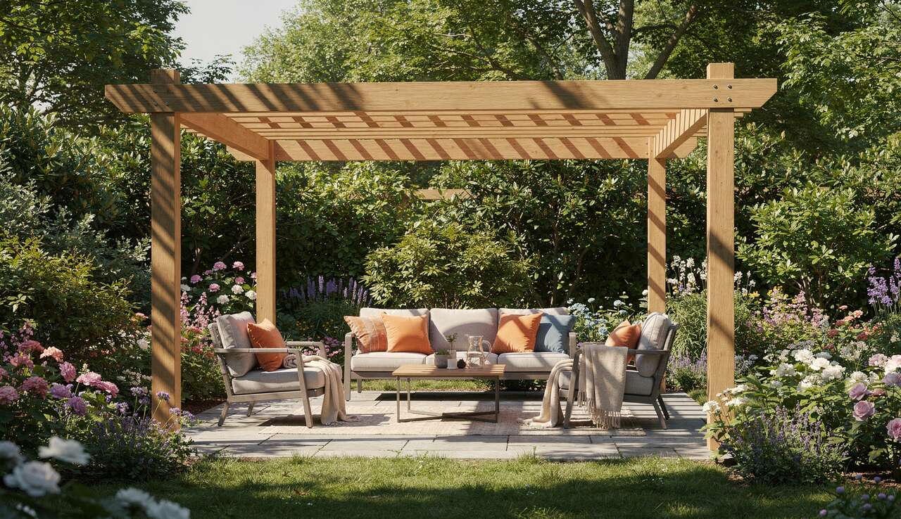 12 idées tendance pour pergola de jardin