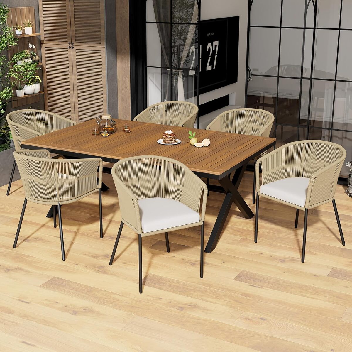 Test du salon d'extérieur Jaxenor 6-7 places avec fonction allongée