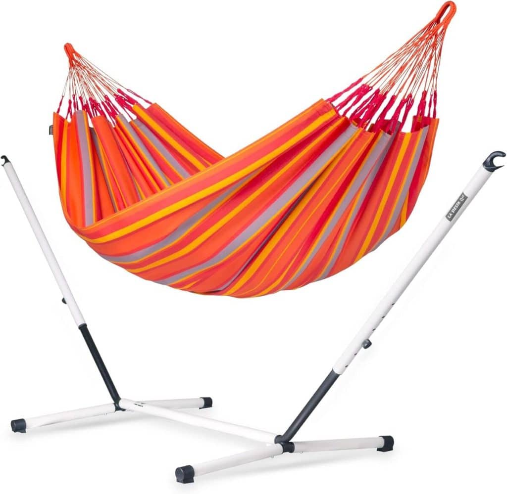 Test du hamac d'extérieur LA SIESTA Brisa Toucan King Size avec cadre Nautico