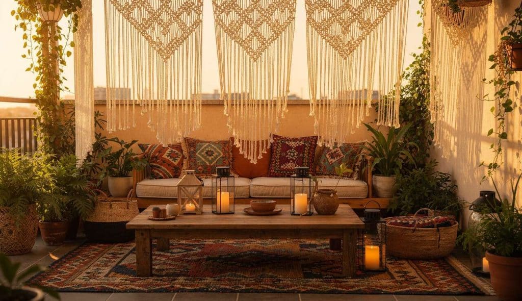 Terrasses bohèmes : inspirations pour chez vous