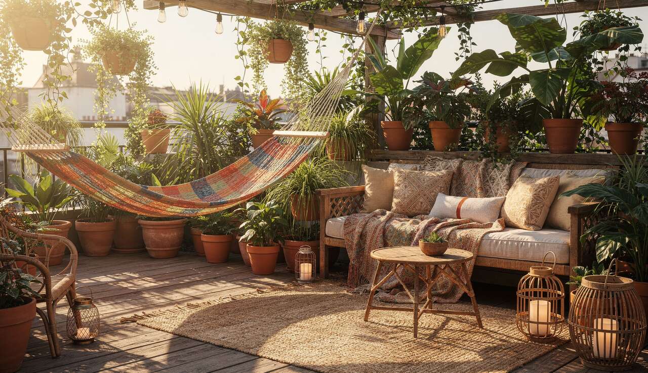 Comment int&eacute;grer un hamac ou une banquette pour un espace d&eacute;tente