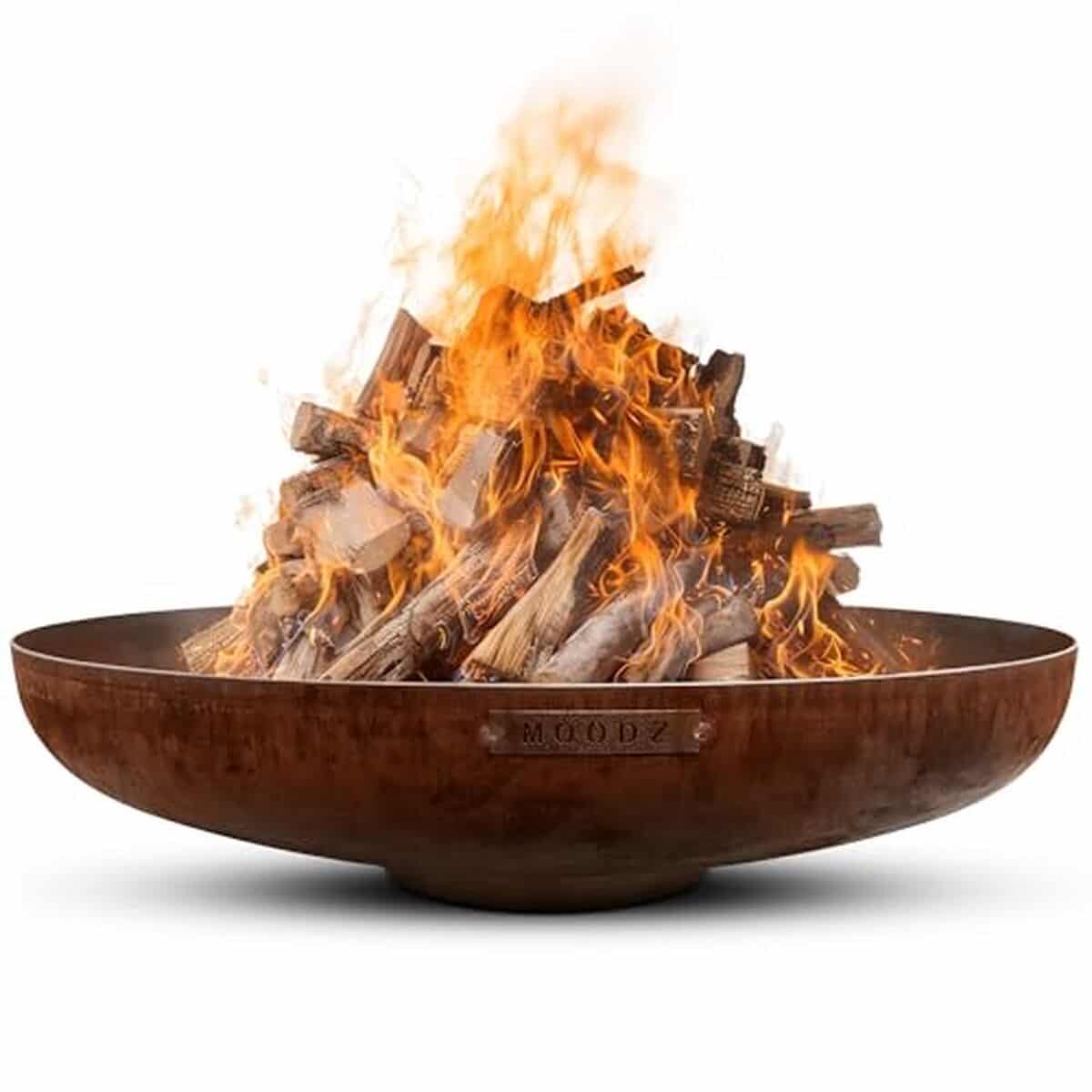 Test du brasero Moodz 80 cm en acier corten : idéal pour le jardin