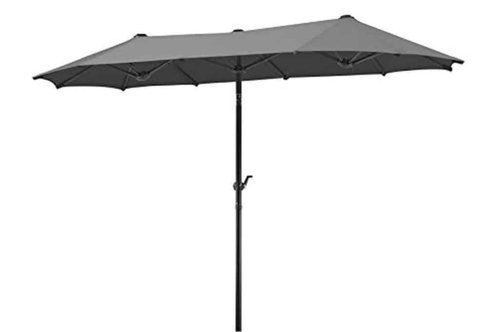 Test du parasol Schneider Salerno 746-15 : l'élégance rectangulaire anthracite