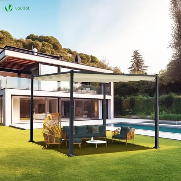 Découvrez notre test complet de la pergola rétractable Vounot® 3x3m et transformez votre espace extérieur en un havre de paix et de style avec ce modèle innovant et fonctionnel.