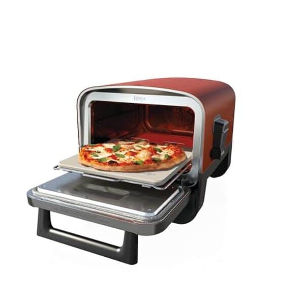 Explorez le Ninja Woodfire, le four à pizza extérieur 8-en-1 révolutionnaire. Préparez des pizzas parfaites et bien plus encore avec cette solution innovante pour vos soirées en plein air.
