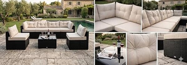 Découvrez notre avis sur le salon de jardin Concept Usine Nacula : design modulable et moderne pour sublimer votre extérieur.