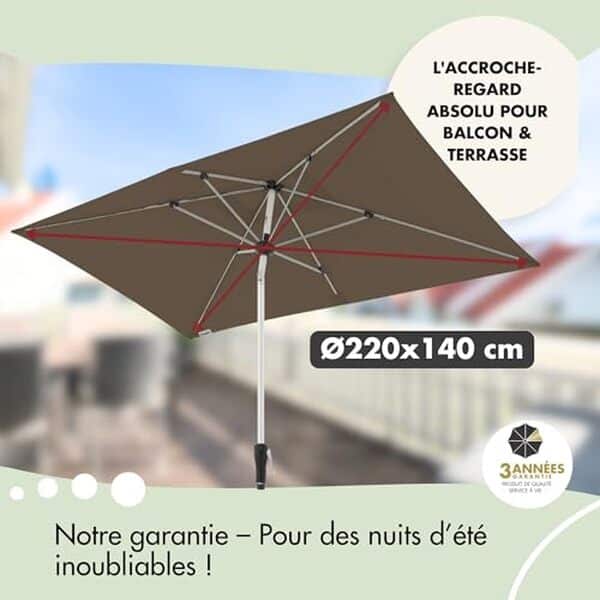 Découvrez notre analyse détaillée du parasol Doppler Aluminum SL-AZ 220x140 : design moderne, matériaux de qualité et protection efficace contre les rayons UV pour un été en toute sérénité