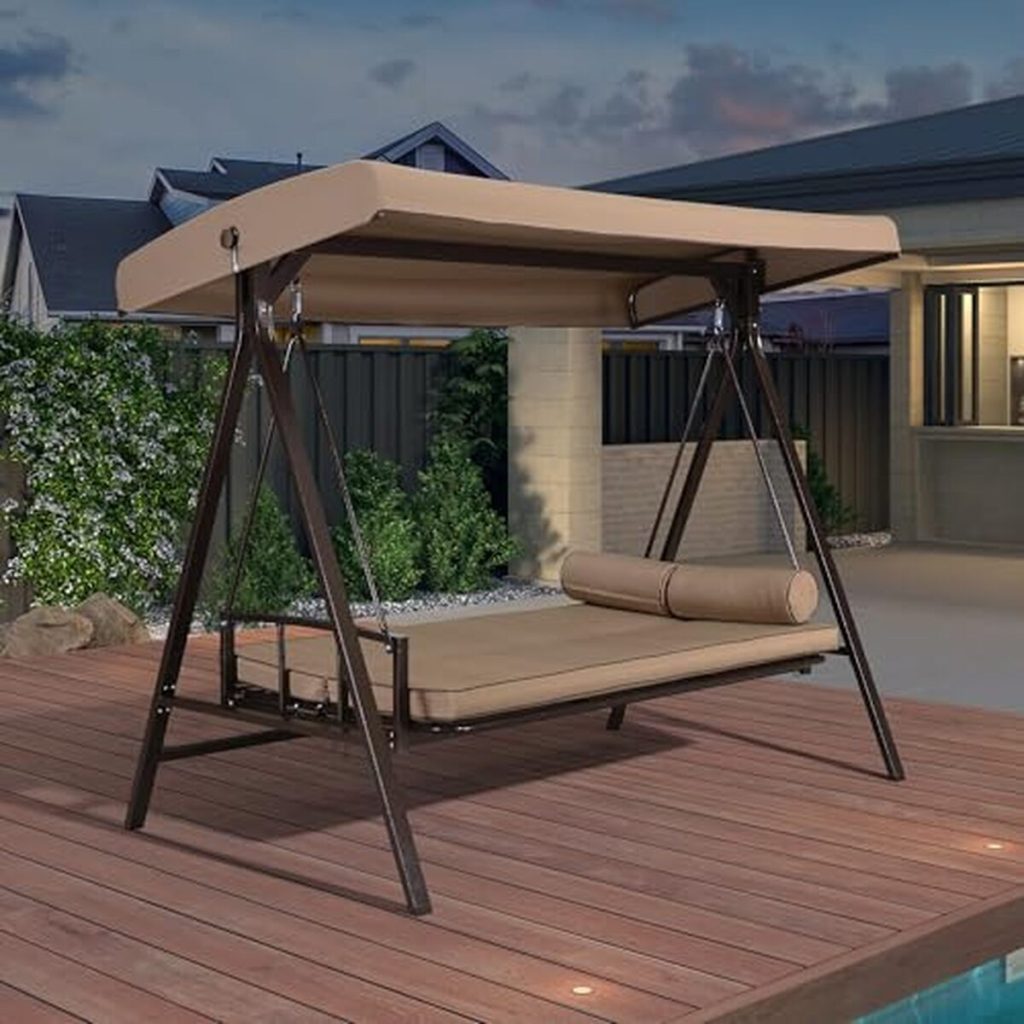 Test : balancelle jardin 3 places Purple Leaf extensible